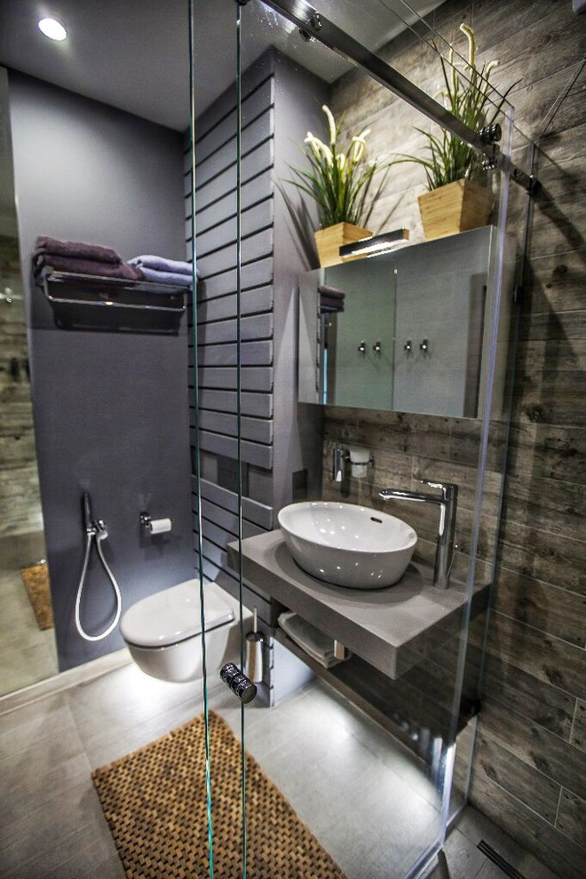 Санузел в стиле Лофт