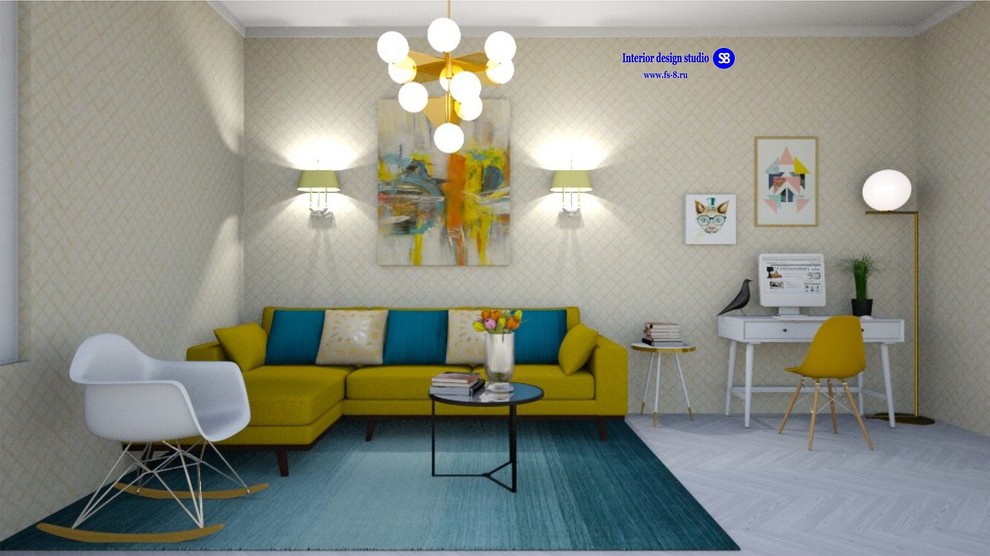 Современный стиль - гостиная для клиента из Нидерландов