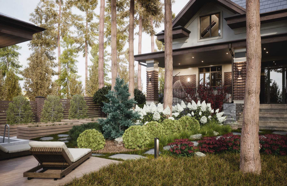 Вид на террасу у дома