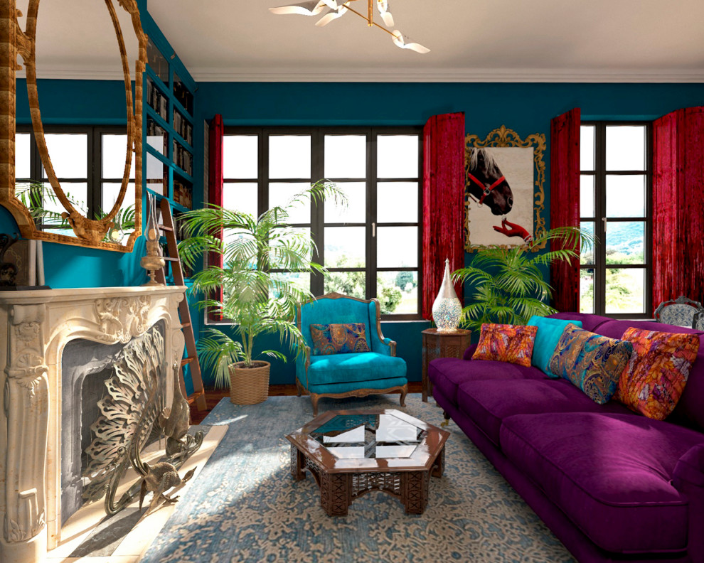 кухня-гостиная в стиле бохо