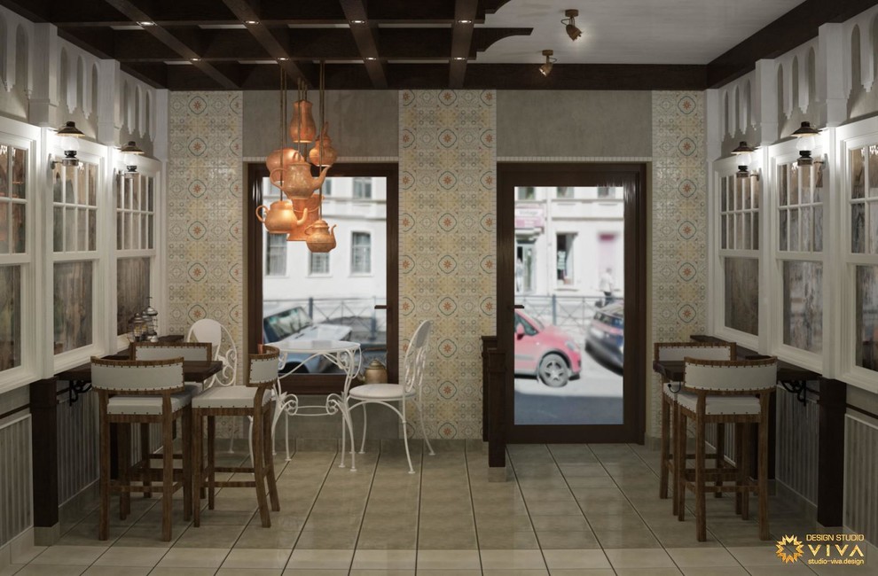 Дизайн-проект интерьера грузинской булочной "Пурмарили" в Санкт-Петербурге