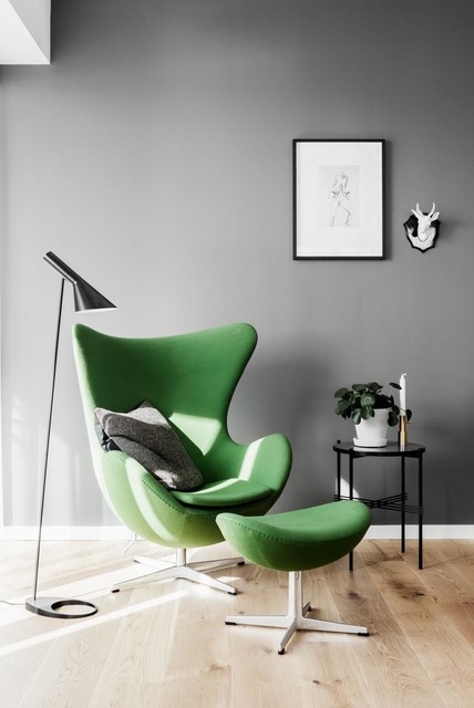 Luksuslejlighed / pr&oslash;velejlighed i Geiserne i Horsens. scandinavian-living-room