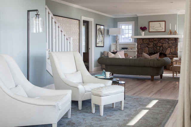 Custom Home coastal-games-room