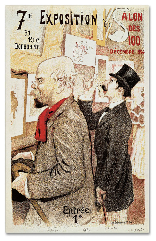 Poster of Paul Verlaine and Jean Moreas' Canvas Art - Traditional - Prints  And Posters - by Trademark Global | Houzz