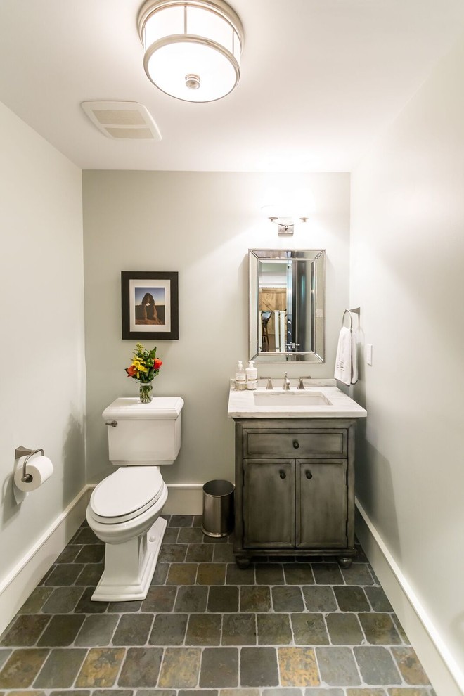 Lower Merion Basement - Rustic - Powder Room - Other - by ...