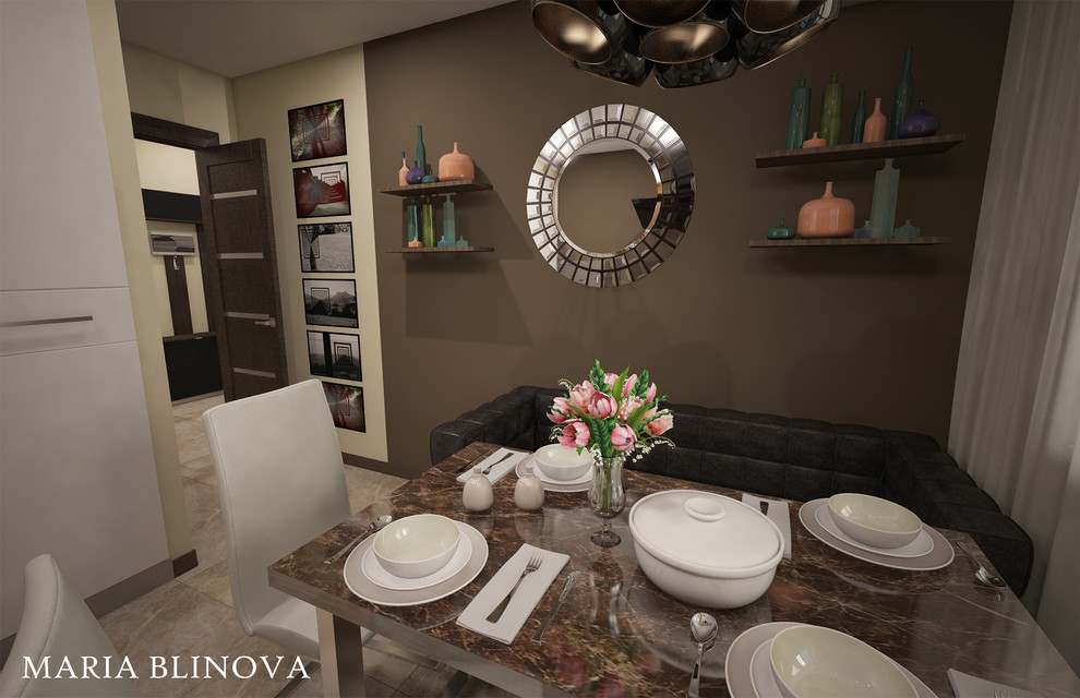 Дизайн-проект однокомнатной квартиры в ЖК Волжская Гавань в стиле минимализм