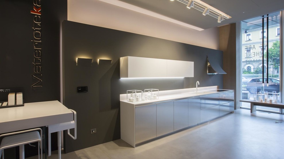 Кухня из нержавеющей стали. Модель Arrital AK_04