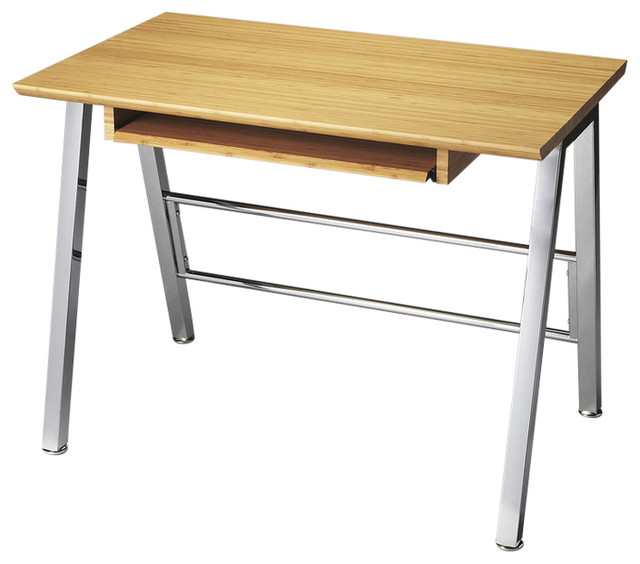 Turco Bamboo Computer Desk Natural Wood