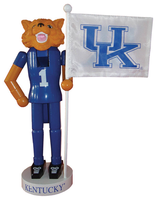 Santas Workshop 12 Baylor Mascot /& Flag Nutcracker Resin, Wood, /& Nylon