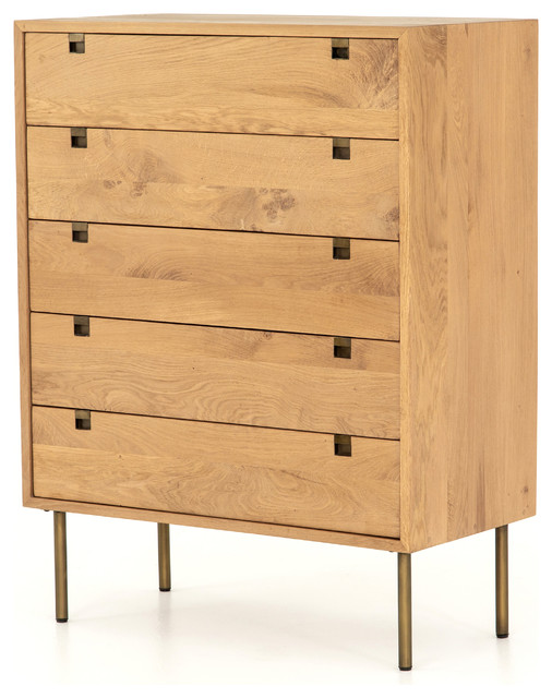 47 Tall Priscilla Dresser Solid Natural Oak Wood Iron Hardware In