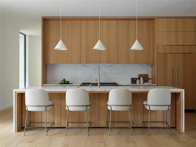 Clean and sleek kitchen moderne-koekken