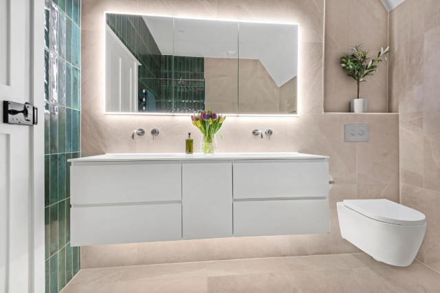Case Study: Bathroom Renovation Project in Reigate contemporary-bathroom