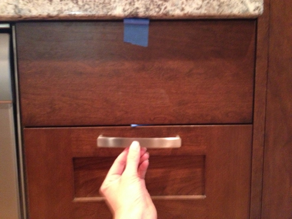 Placement of my drawer pulls