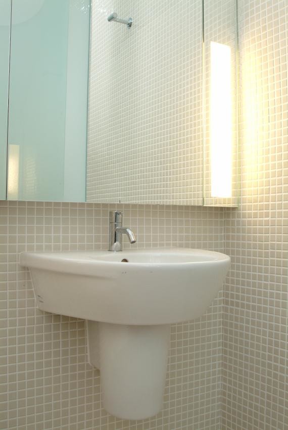 Detail of new bathroom