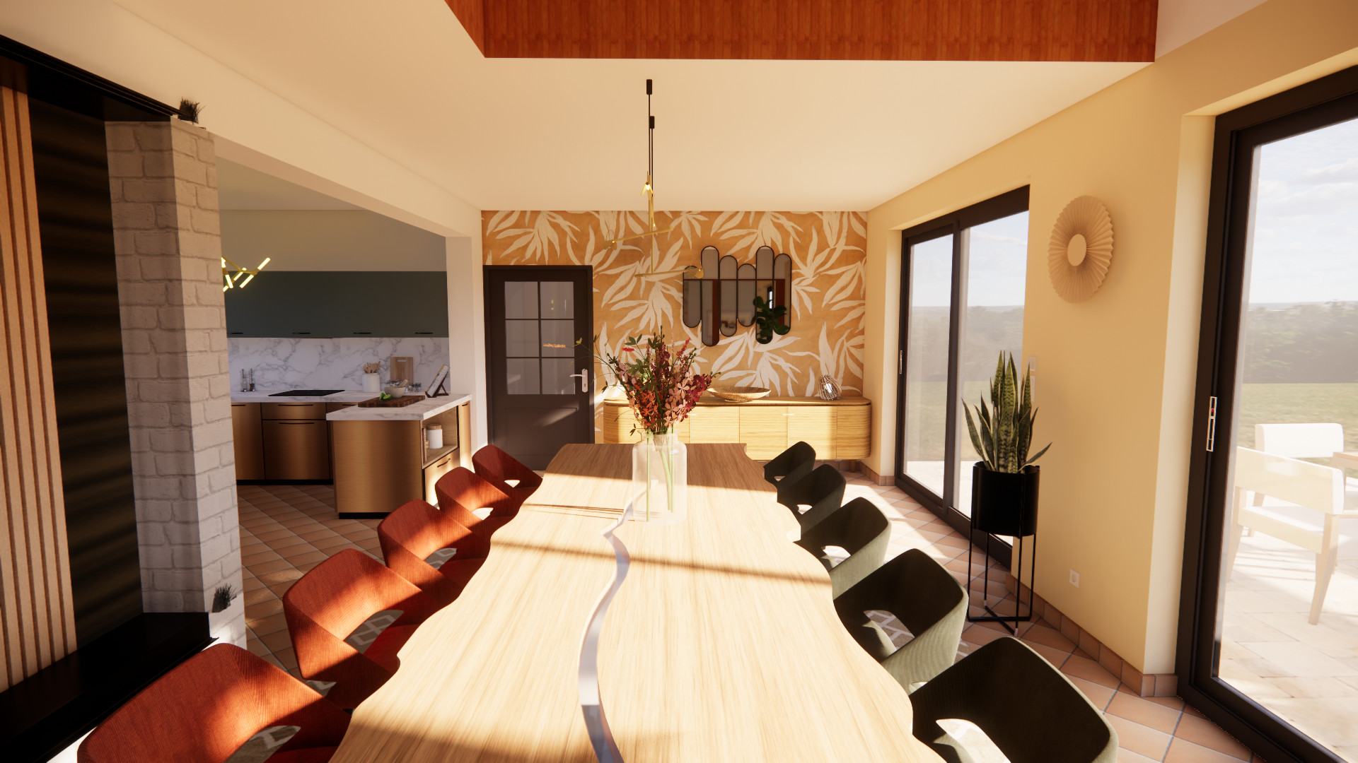 Projet 3D - Aménagement d'un RDC de maison