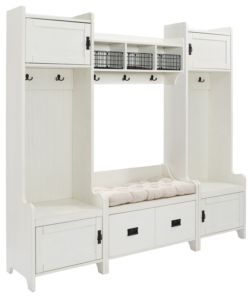 Fremont 4Piece Entryway Kit, 2 Towers, Bench, Shelf Transitional