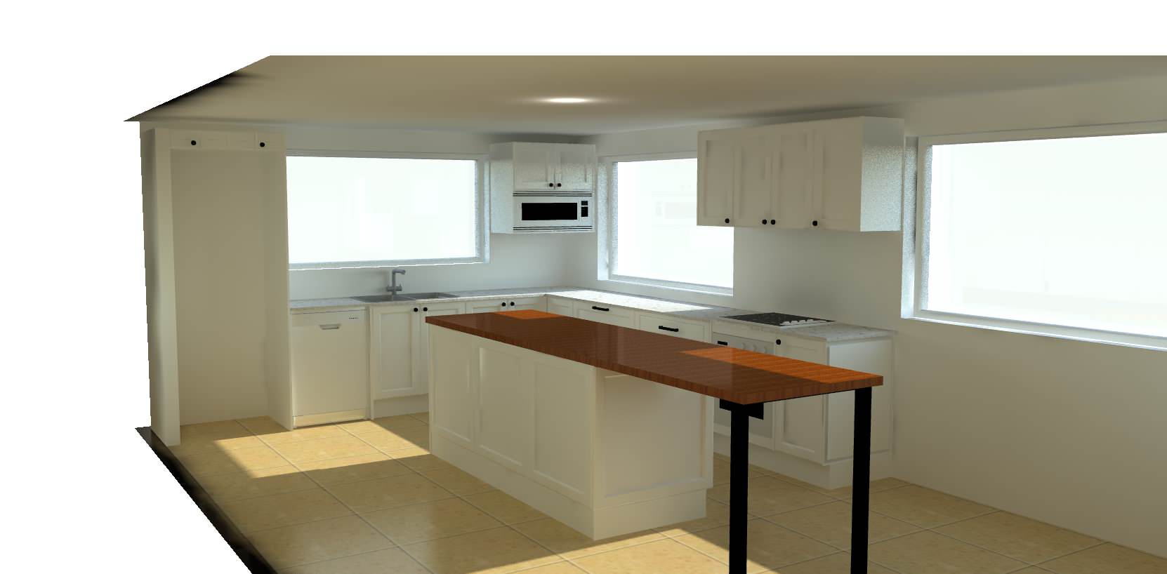 Kitchen, Laundry and storage. Kangaroo Point