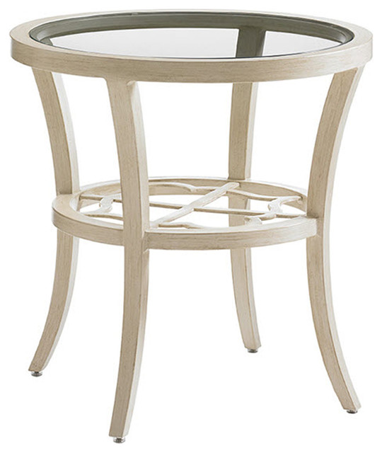 Tommy Bahama Marimba Round End Table Transitional Side Tables And