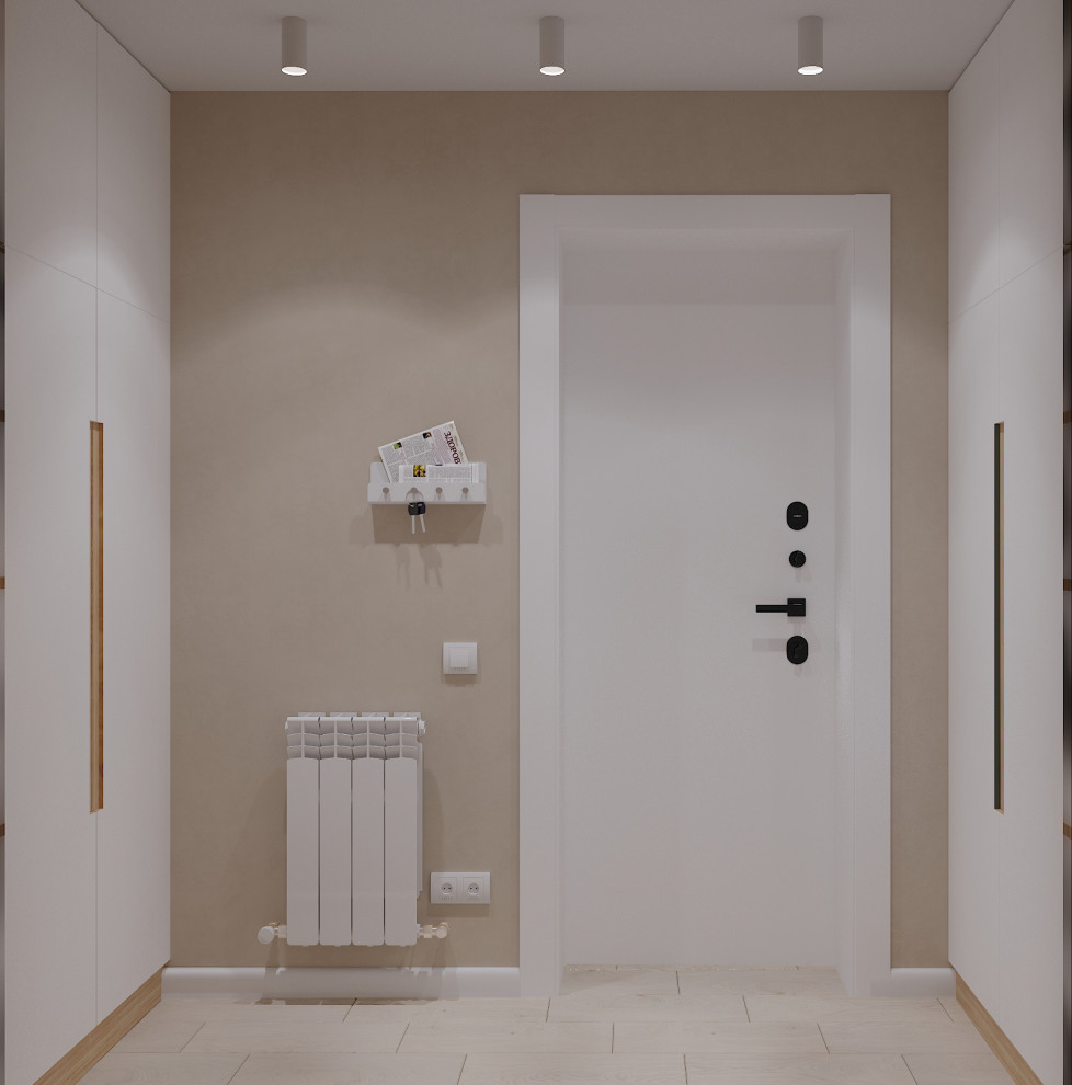 Частный дом «серые оттенки минимализма с современной классикой»