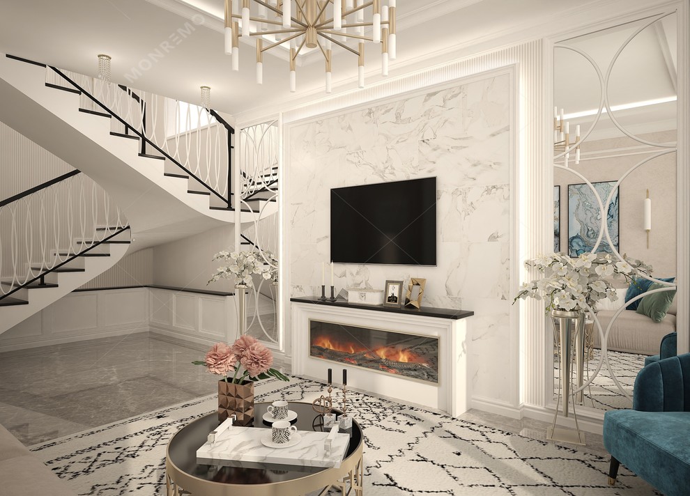 Гостиная дома в пригороде Краснодара