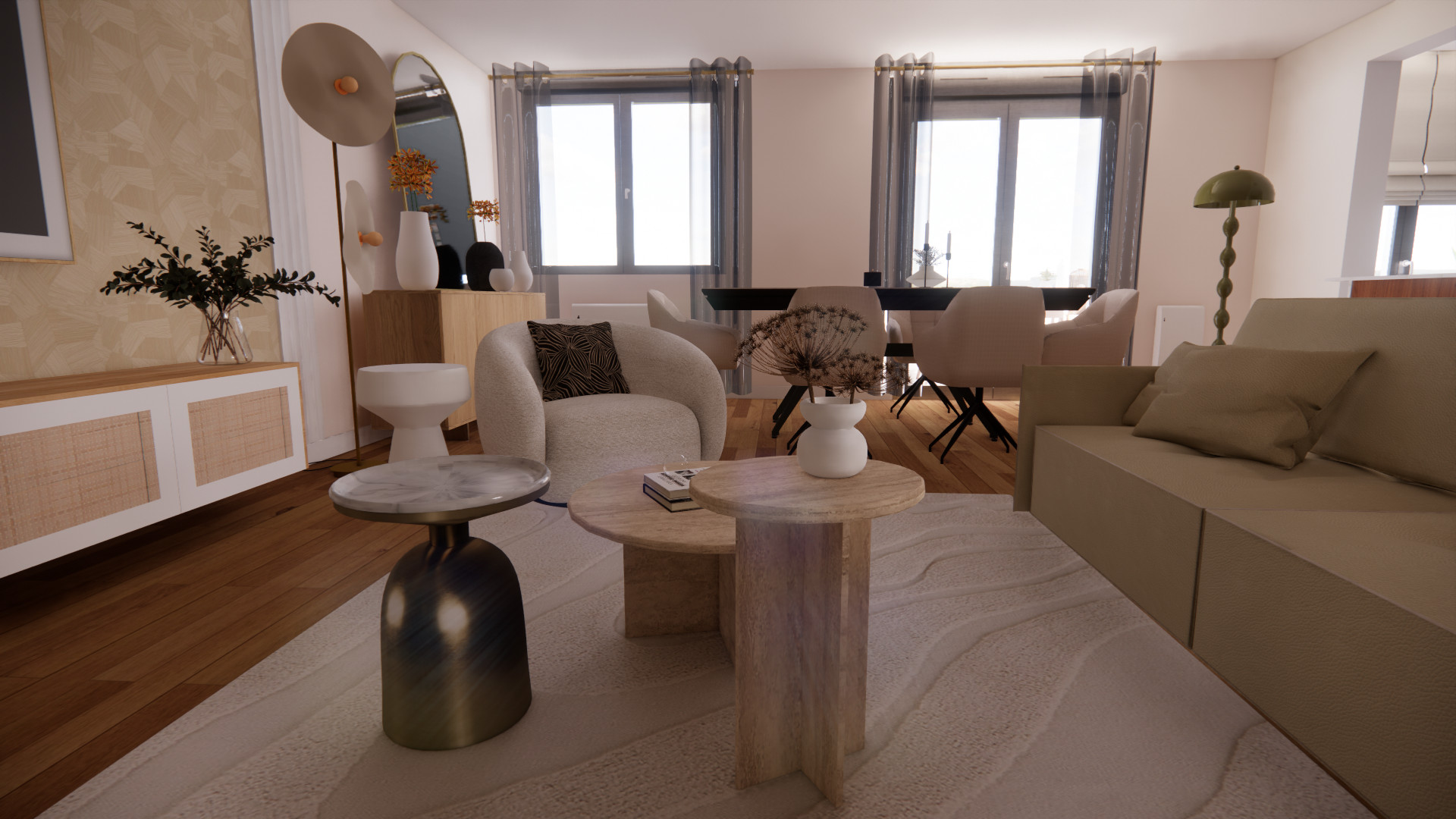 PROJET 3D - Aménagement d'une pièce de vie