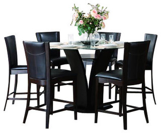Homelegance Daisy 6 Piece Round Counter Height Dining Room Set