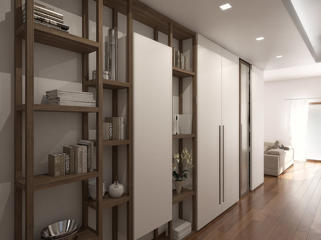 Render progettuale contemporary-entrance