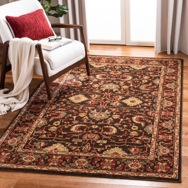 Safavieh Mahal Mah693T Traditional Rug, Brown and Beige, 2'2"x10'0
