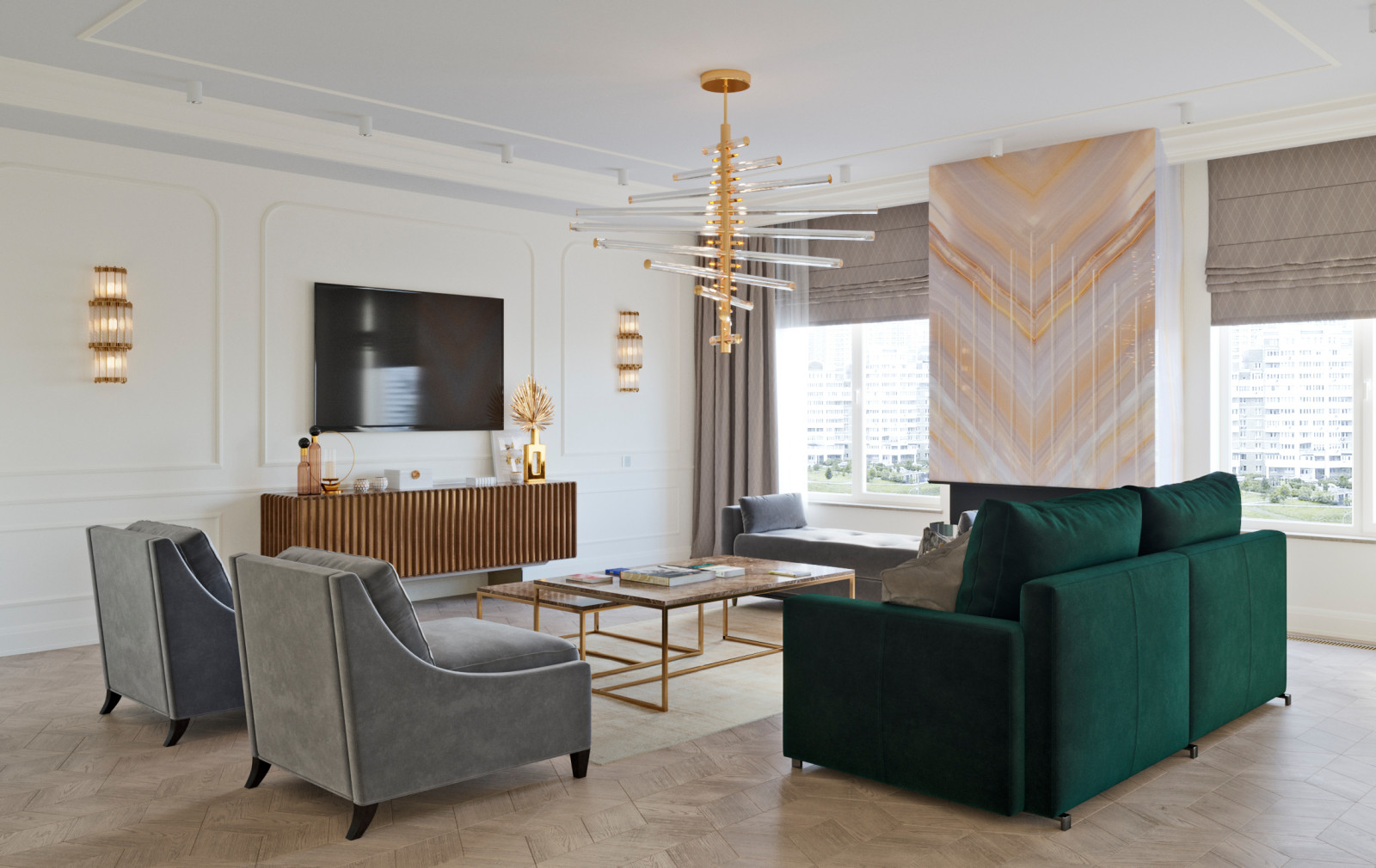 Квартира в неоклассическом стиле