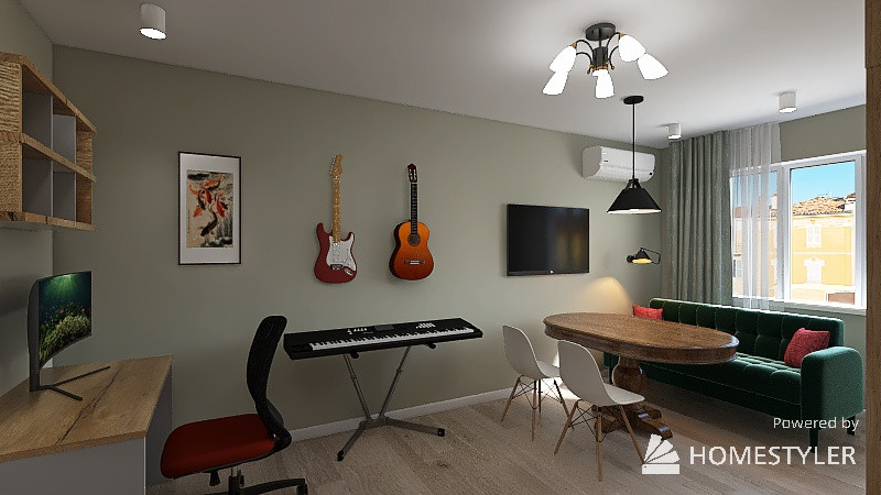 Интерьер 2-комнатной хрущёвки с перепланировкой