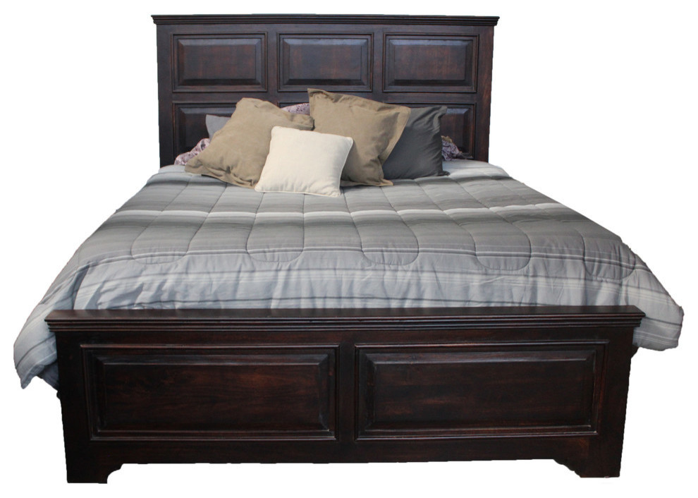 Durango King Panel Bed Traditional Panel Beds by Moti Houzz