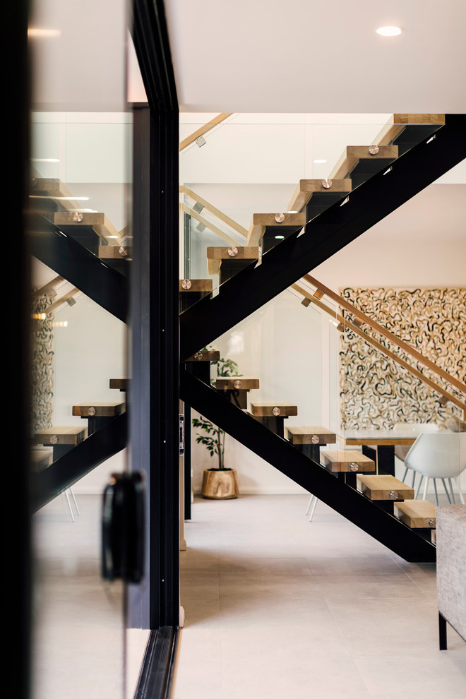 Inspiration for a modern staircase in Melbourne.