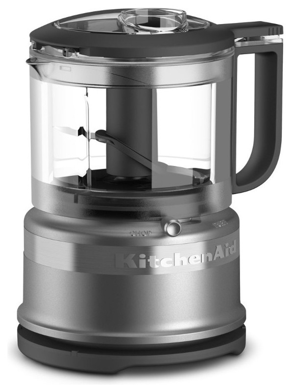 KitchenAid KFC3516CU Contour Silver 3.5 Cup Mini Food Processor