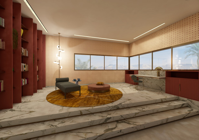 VILLA K contemporary-living-room