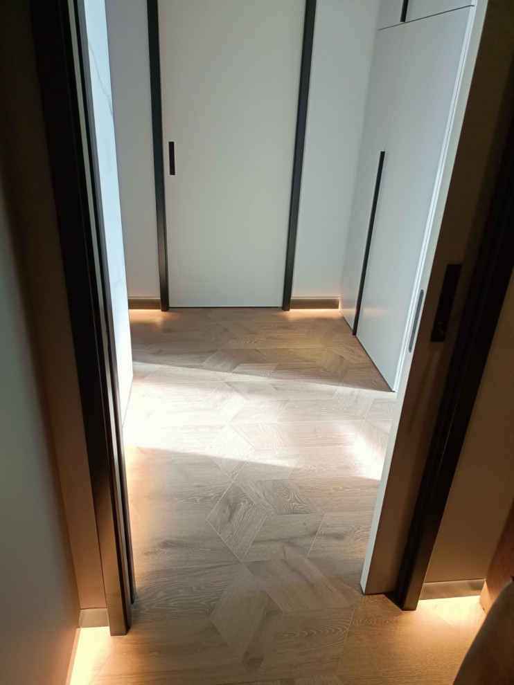 Инженерный  модульный паркет и инженерная доска, частный дом