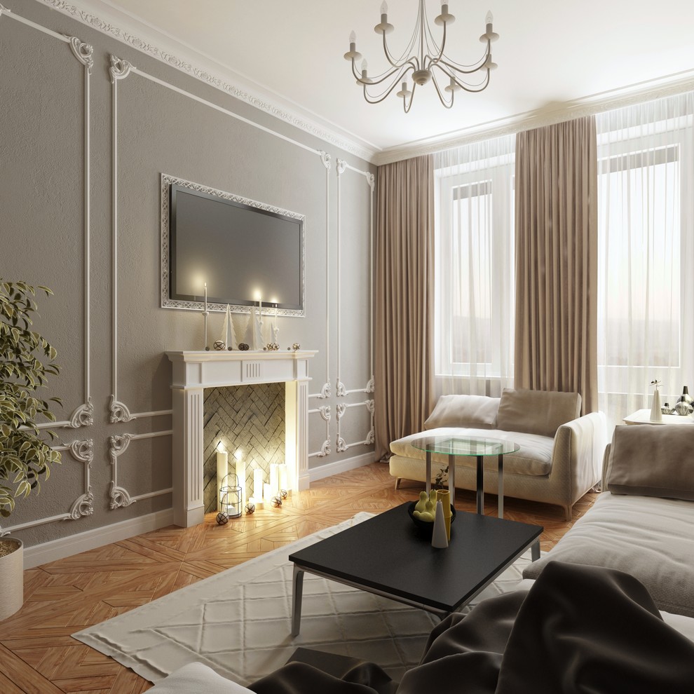 Визуализация лепнины в интерьере