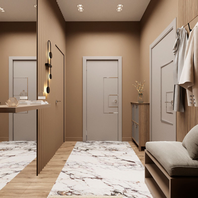 Двухэтажный дом для большой семьи