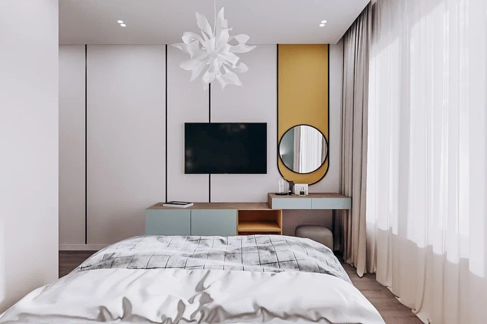 Планировка 3-х комнатной квартиры в современном стиле