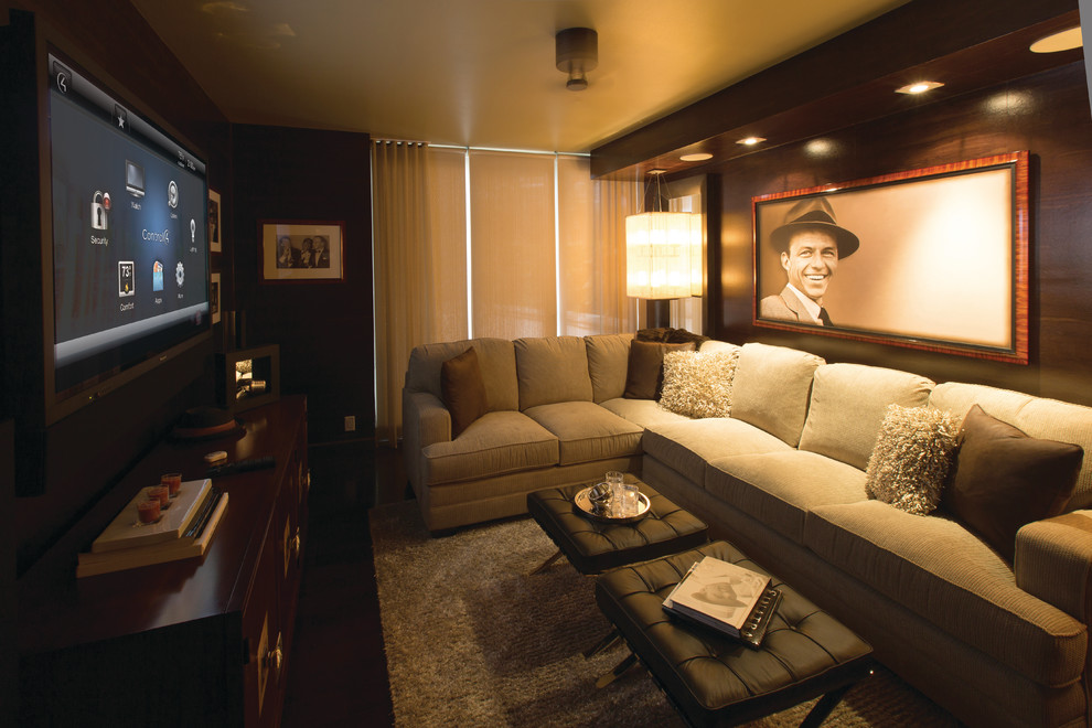 Home theater - home theater idea in Miami