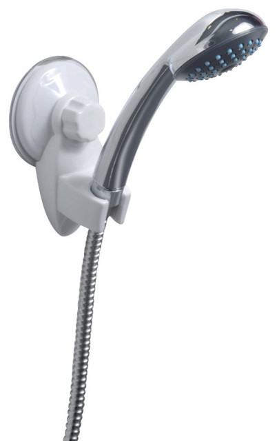 Handheld Shower Spray Head Holder Bracket Suction Cups Wall Mount No Drilling 