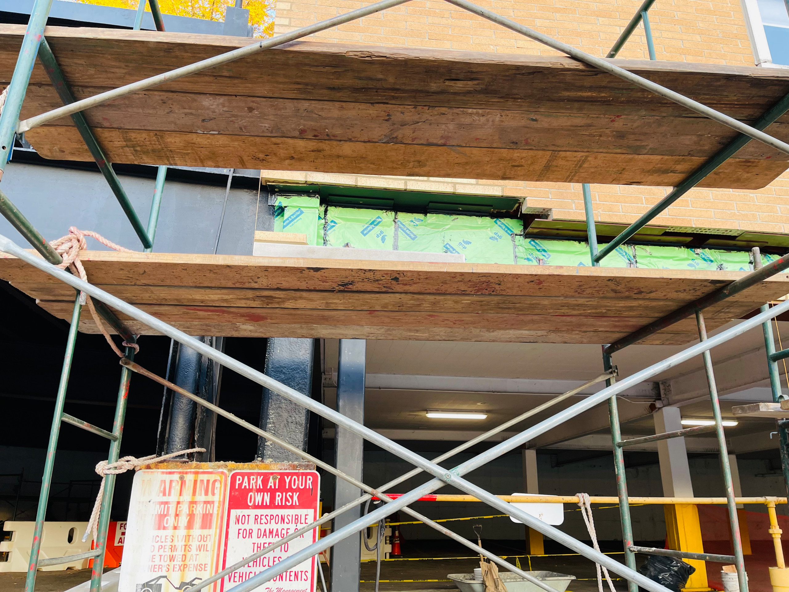 Temporary Parking Structure reinforcement