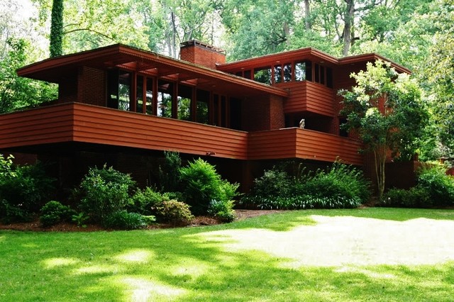 Robert Green "Frank Lloyd Wright House" - Moderno - Fachada - Atlanta