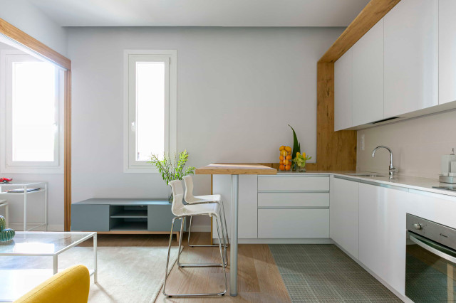 REFORMA DE VIVIENDA EN FRANCOS RODRIGUEZ skandinavisk-koekken