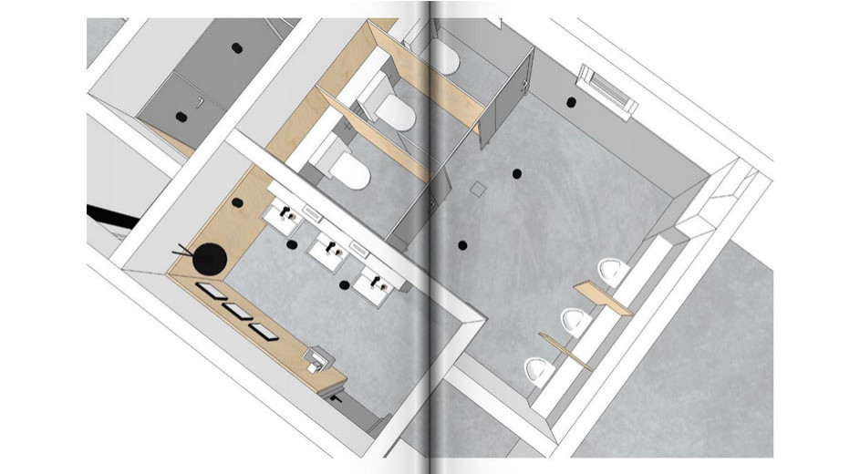 Bobst Campus Showroom Office Büro Planung Präsentation Umplanung Modernisierung Ausstellung Interior Design NRW Krefeld Meerbusch Architektur Innenarchitektur Gestaltung 3D Akustik Beleuchtung