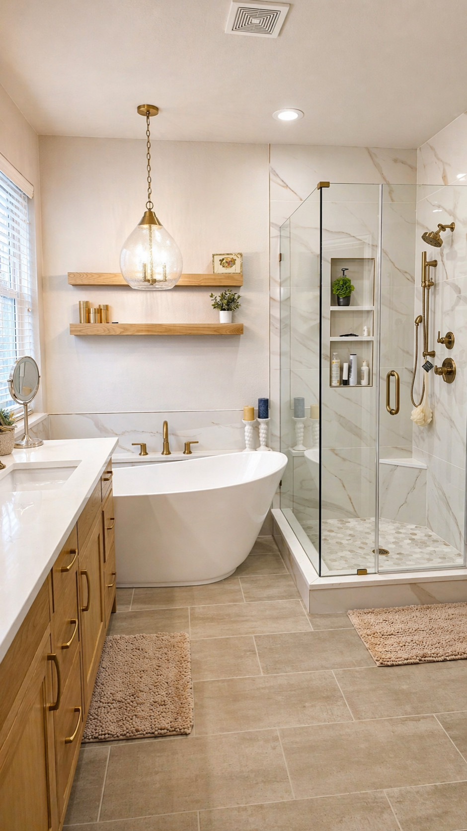 Lewisville TX - Rachel Master Bathroom Remodeling