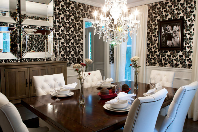 hollywood glam dining room