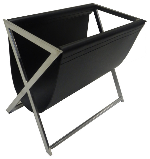 Lexington Leatherette Magazine Rack Contemporary Lexington Leatherette Magazine Rack