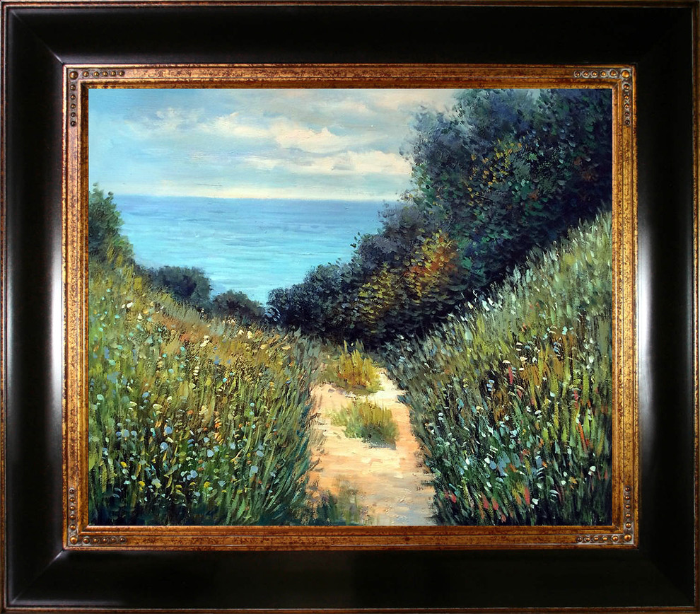 Claude Monet Painting Path At La Cavee Pourville 