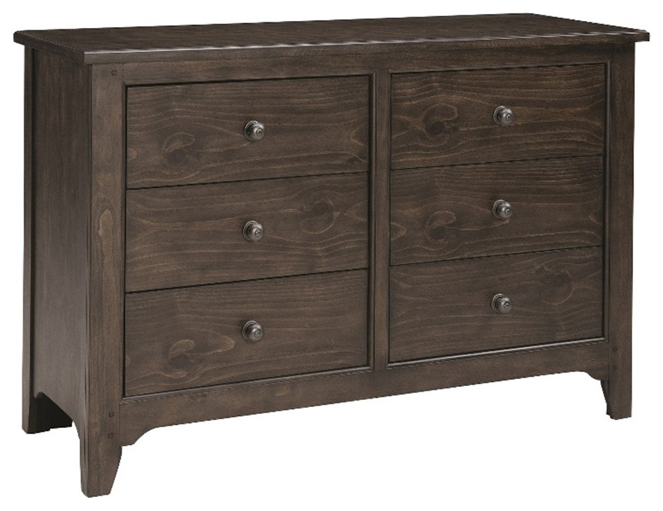 Westwood Design Taylor 6Drawer Farmhouse Wood Dresser in River Rock