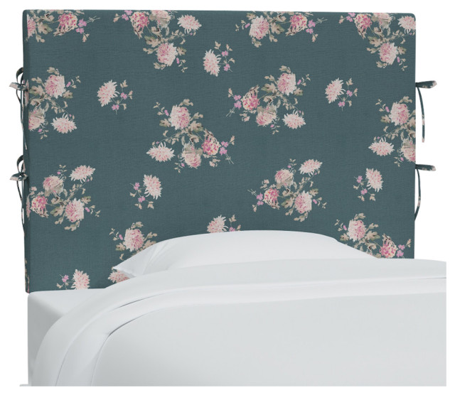 Rachel Ashwell Slipcover Headboard Dancing Dahlia Emerald